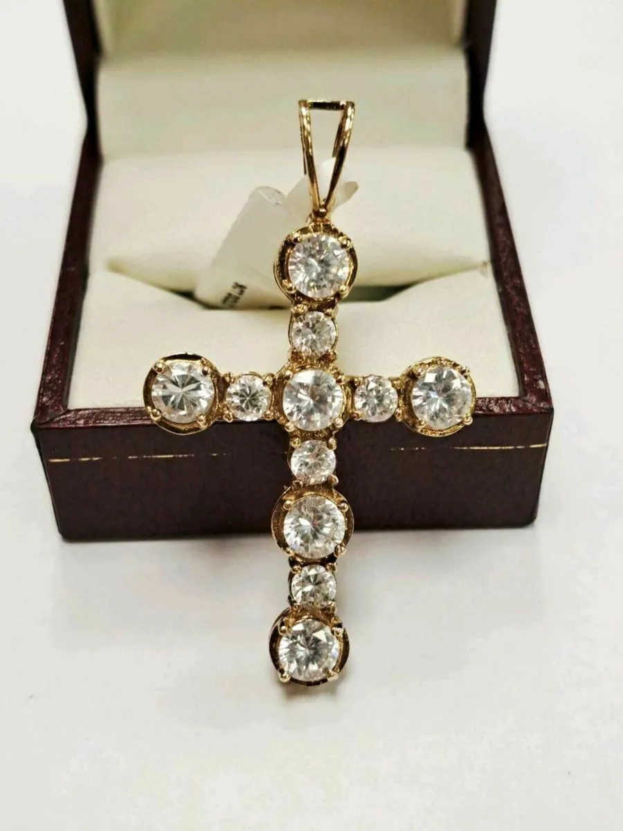 9K Gold Cross Pendant 9CT - Image 3