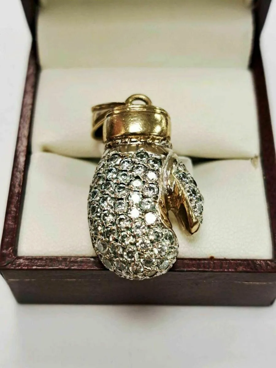 9K Gold Boxing Glove Pendant 9CT - Image 2