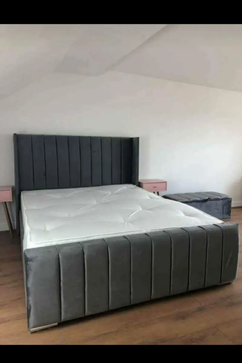 " King-size Beds With Orthopedic springs Metress" - Image 3