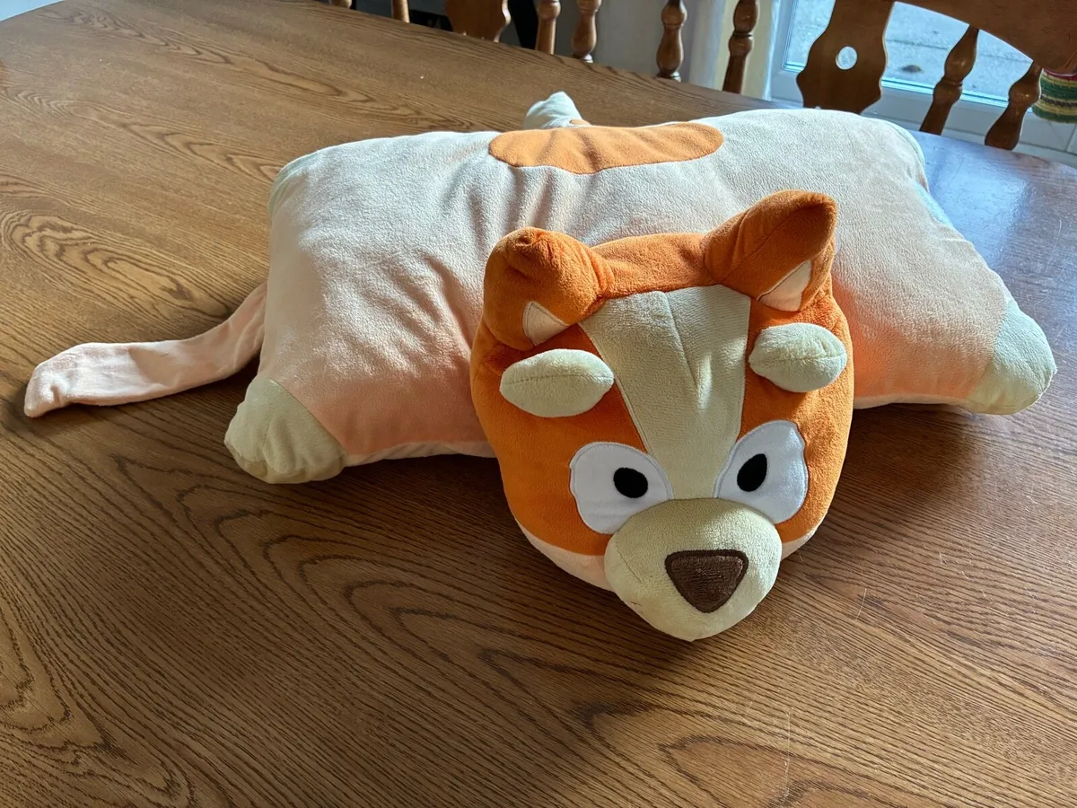 Bluey Bingo plush foldable pillow toy - Image 1