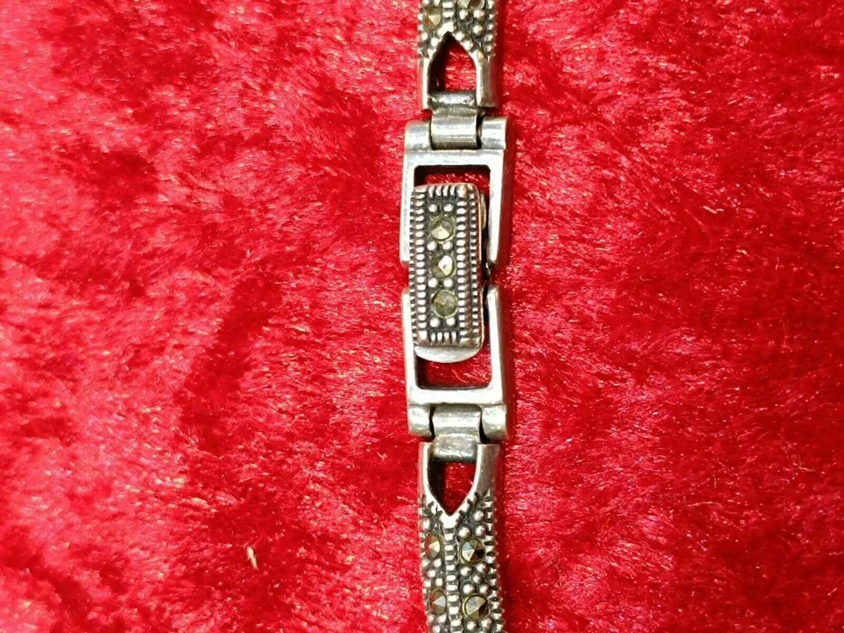Vintage Silver & Marcasite Necklace - Image 4