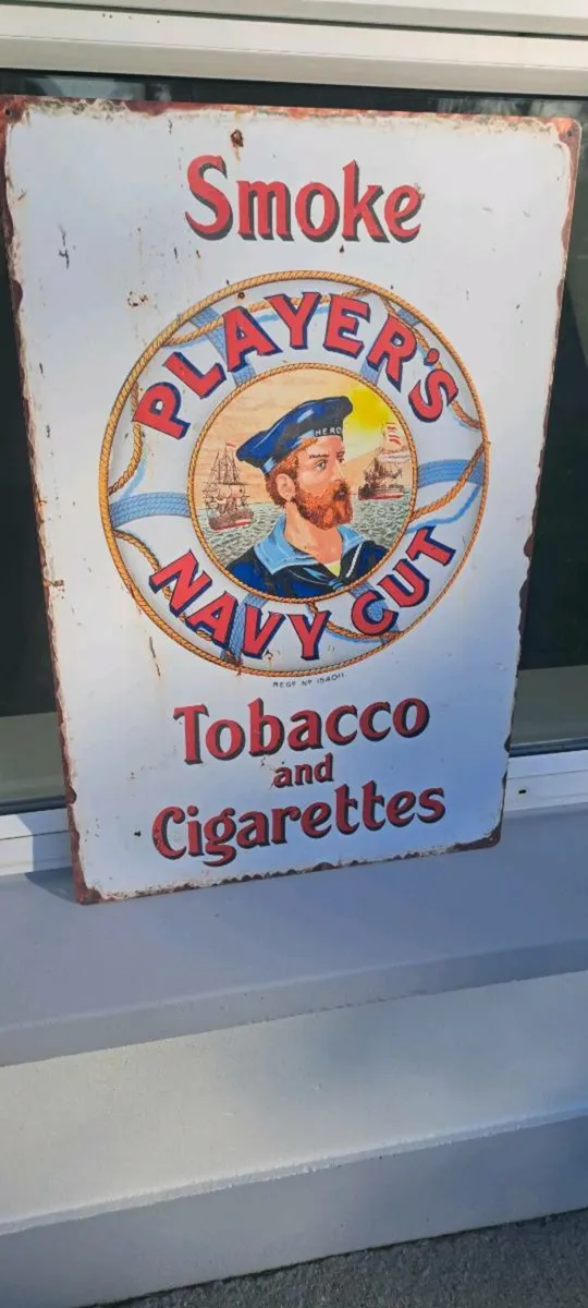 Large  players metal sign