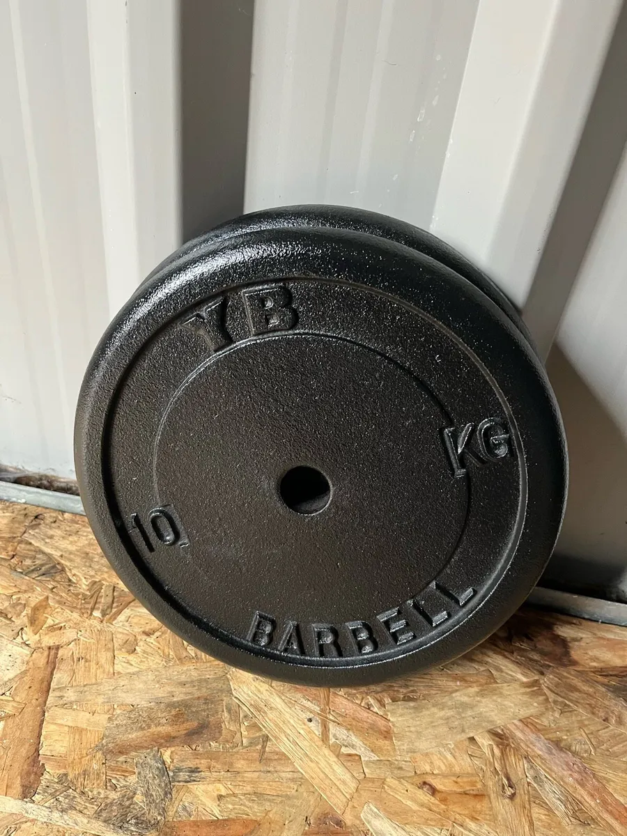 48.5kg York brand weight plate set & barbell’s - Image 2