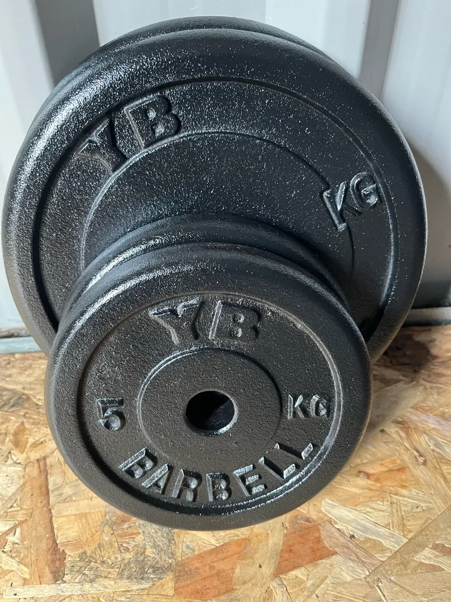 48.5kg York brand weight plate set & barbell’s - Image 3