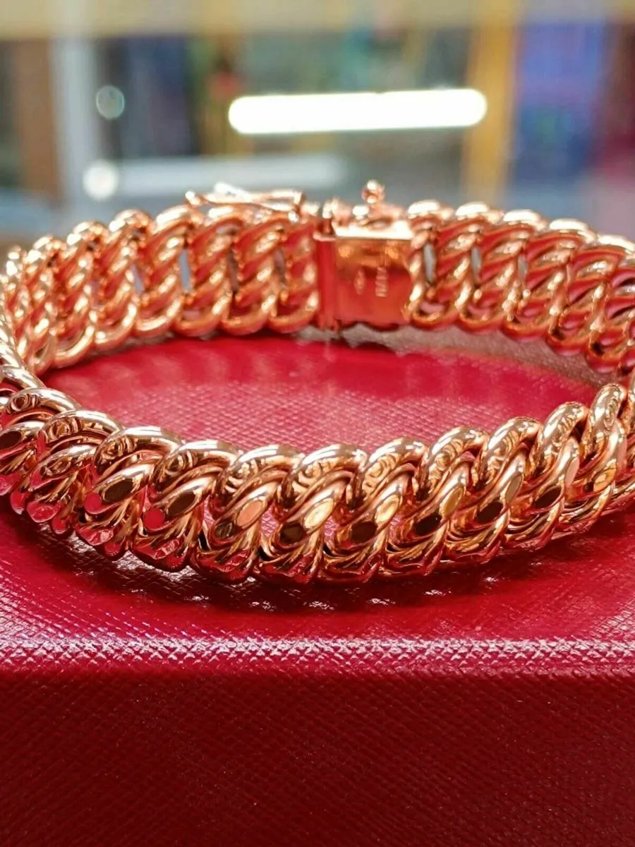 9k Rose Gold Byantine Bracelet - Image 1