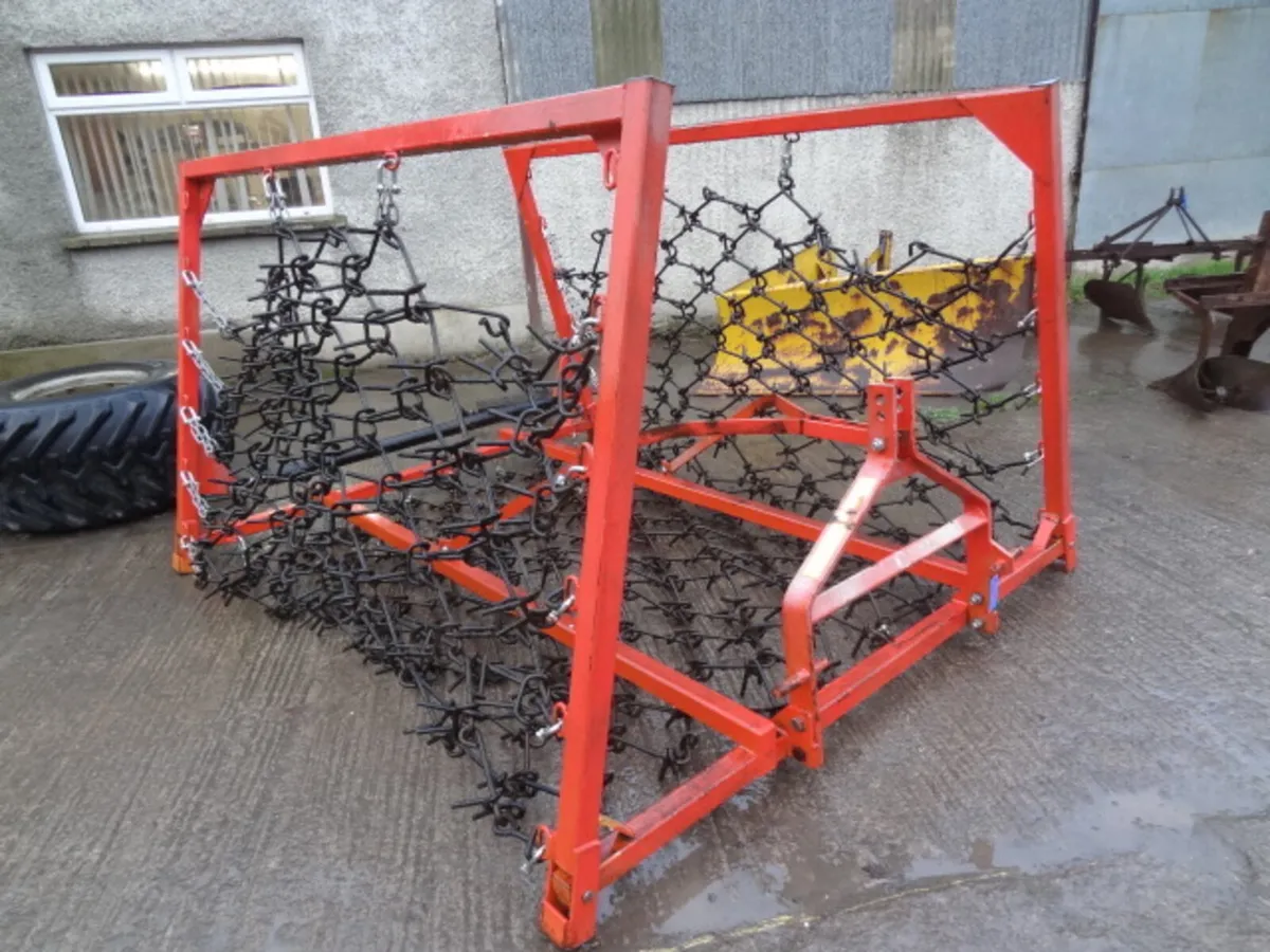Hackett 16FT Hydraulic Folding Chain Harrow - Image 3