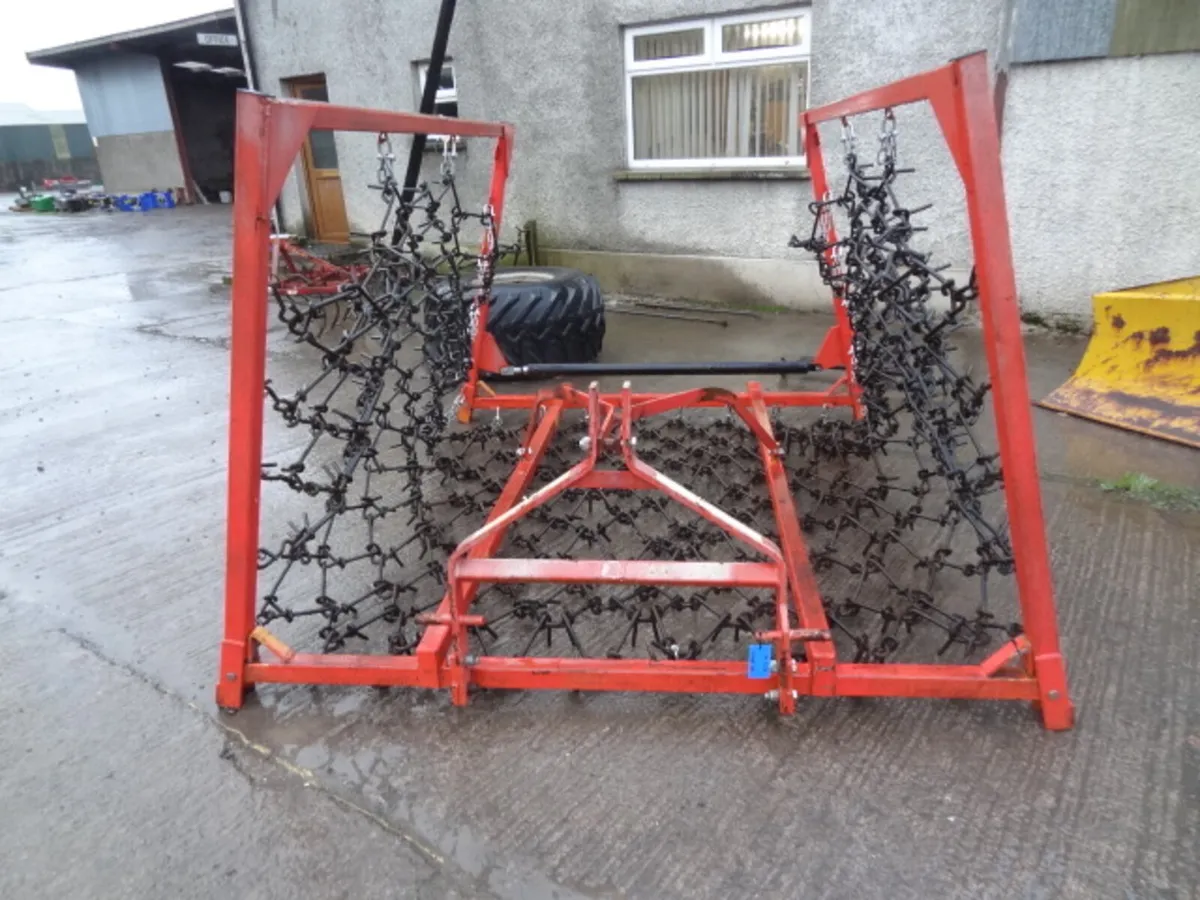 Hackett 16FT Hydraulic Folding Chain Harrow - Image 2