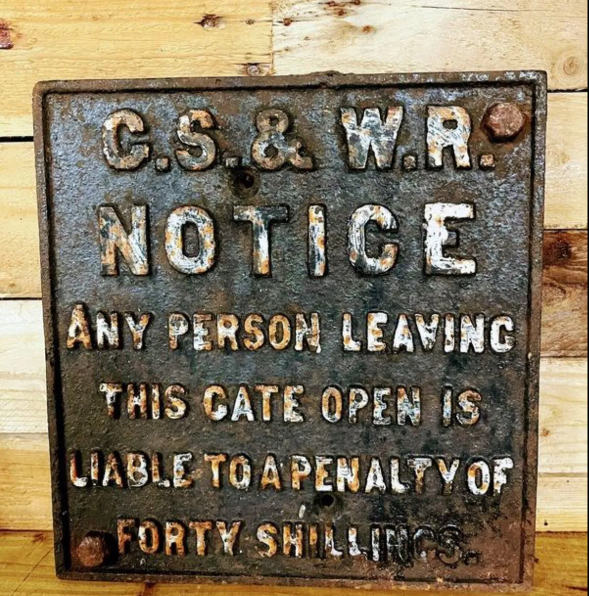 Antique Irish ☘️ Railway Signs collect Letterkenny - Image 1