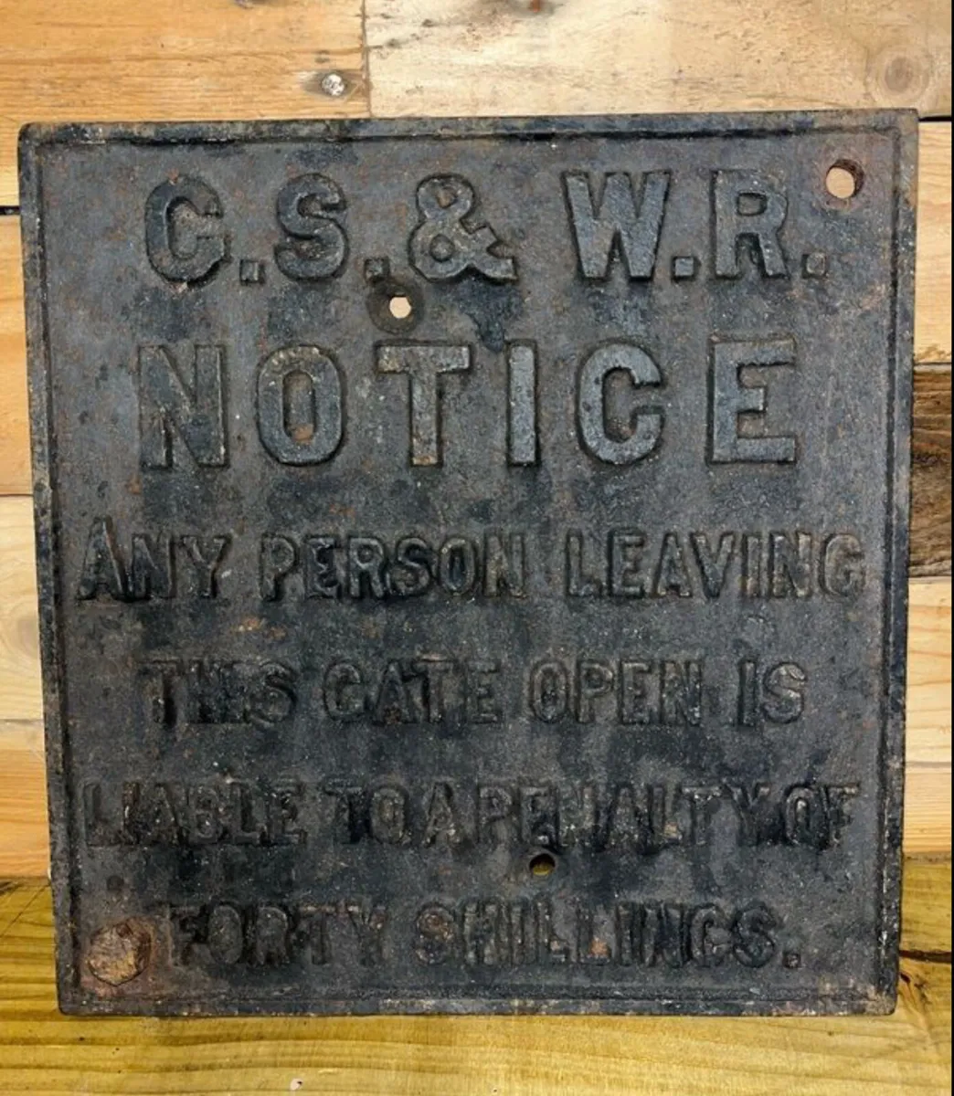 Antique Irish ☘️ Railway Signs collect Letterkenny - Image 3