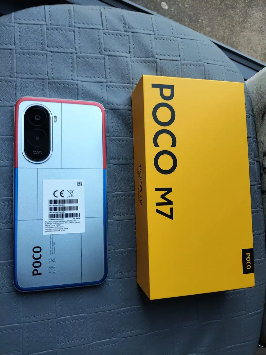 Brand new 
Poco M7 Silver 
256 GB storage 
12 GB - Image 1