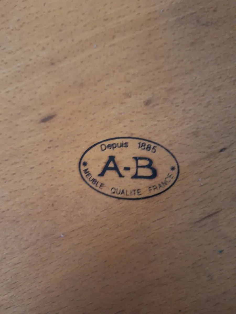 Vintage french tea cart with magazine rack - Image 3