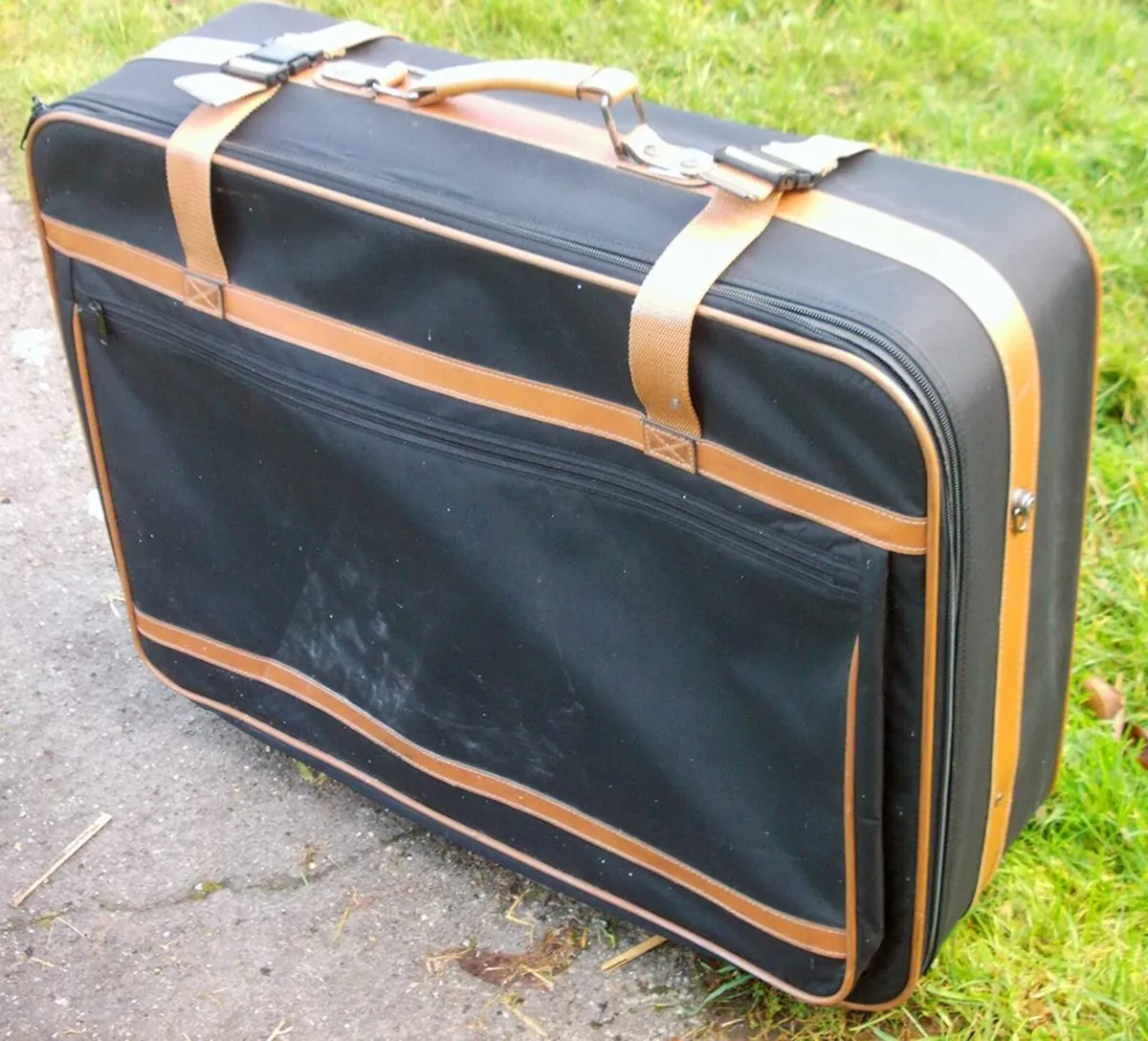Navy Blue Large Suitcase - Image 1
