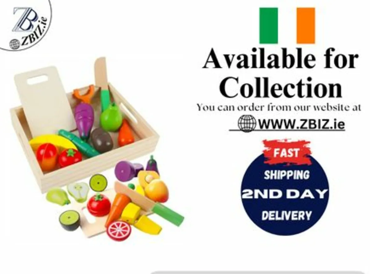 Kids Fruits and Vegetables Magnetic Wooden Toy - Image 1