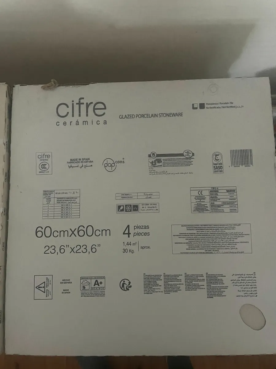 Floor Tiles 60x60cm - 30 Boxes of 4 Tiles - Image 3