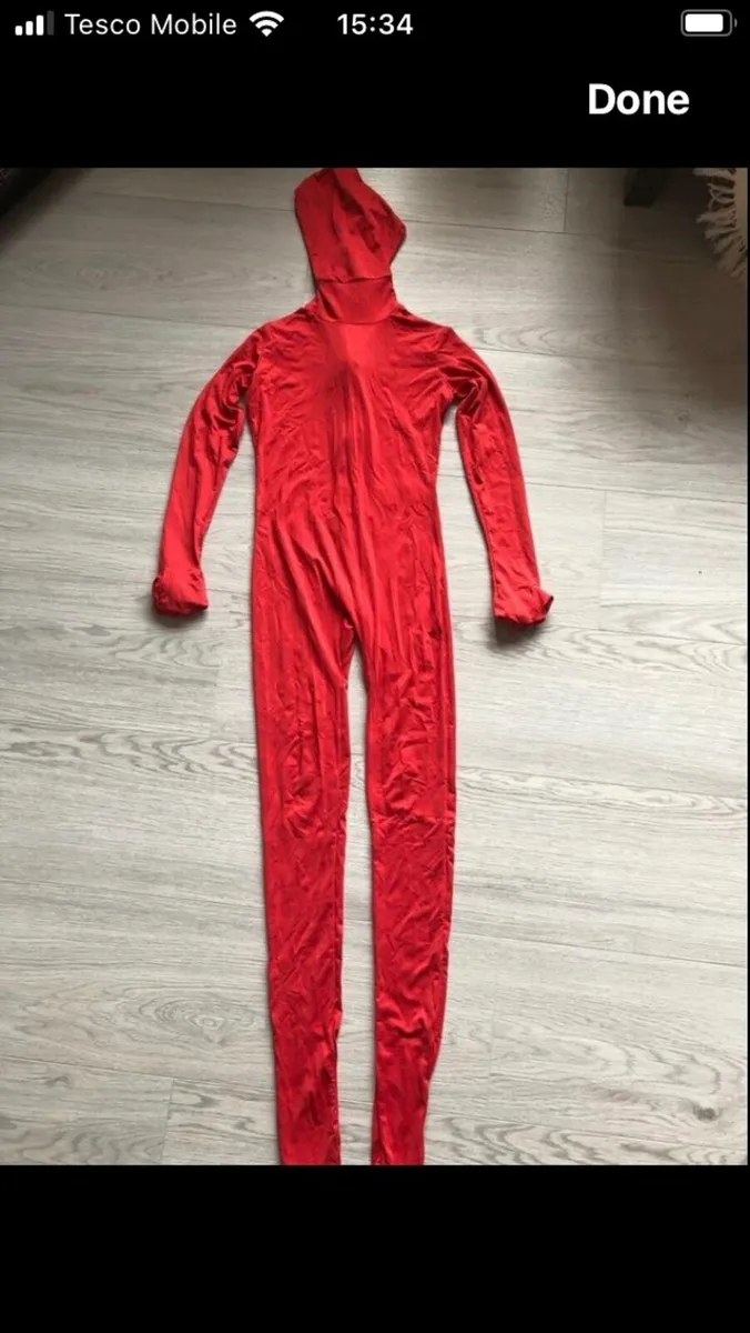 Morph Suit Kids Red - Image 1