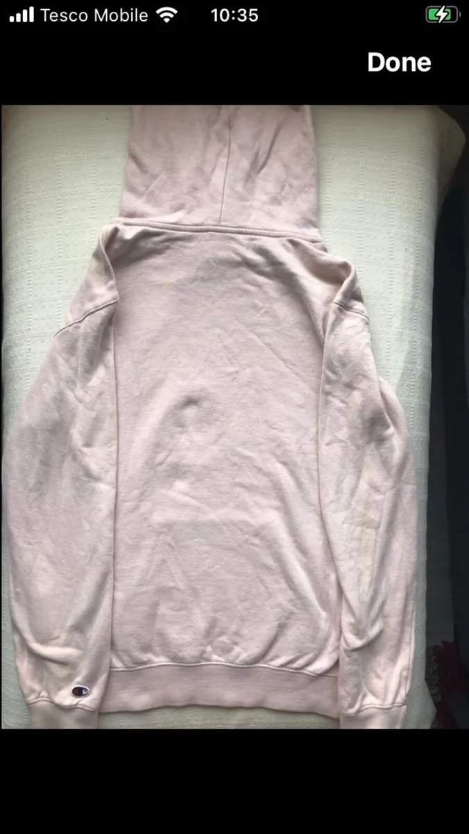 Champion Men's light pink hoodie - Image 2