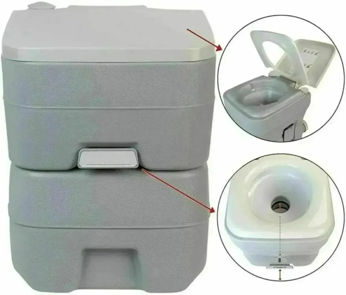 Camping Toilet Portable Fresh Deluxe for Outdoors - Image 1