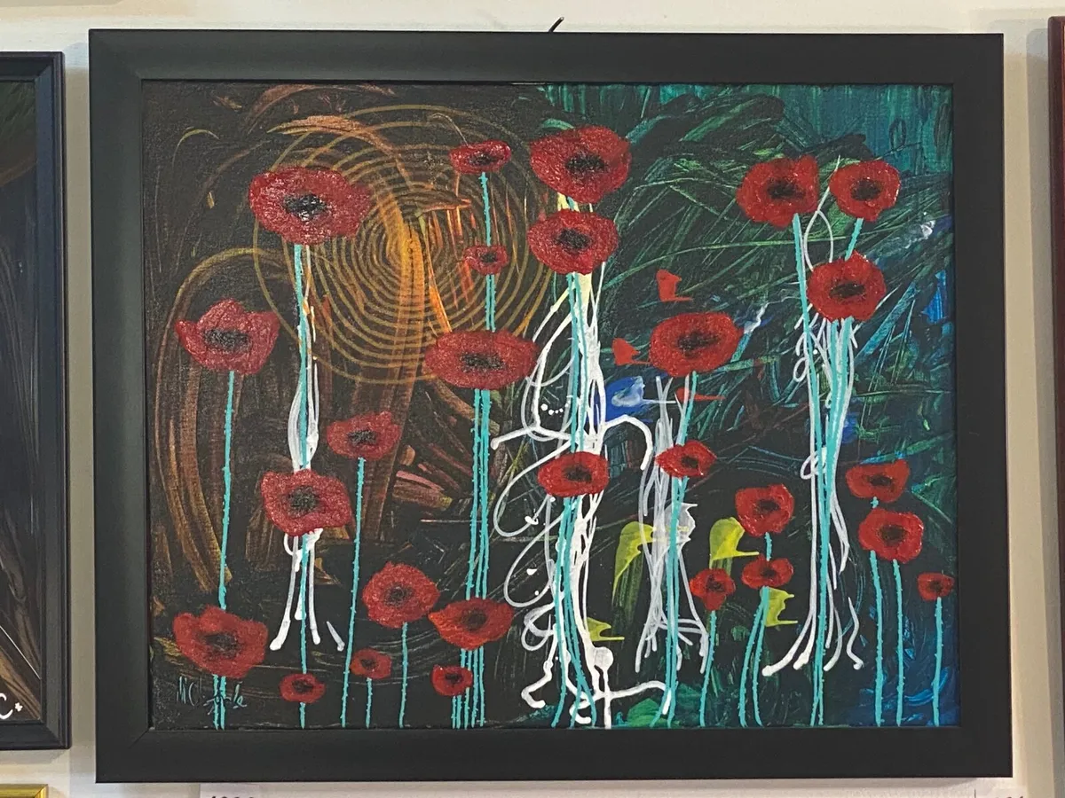 Acrylic painting - poppies - Image 1