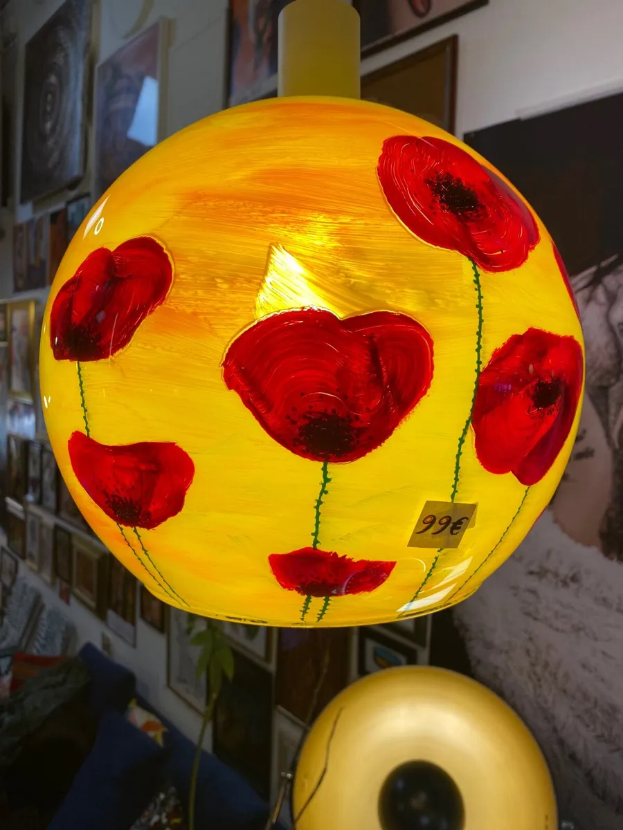 Lamp poppies handmade - Image 1
