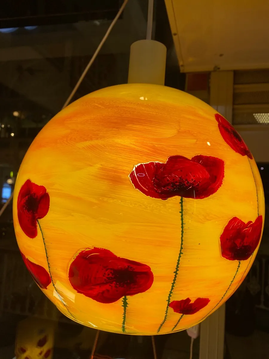 Lamp poppies handmade - Image 2