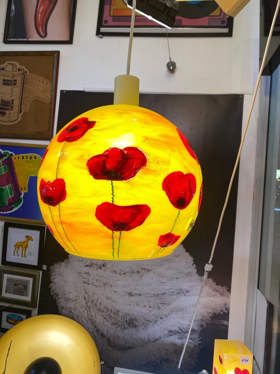 Lamp poppies handmade - Image 3