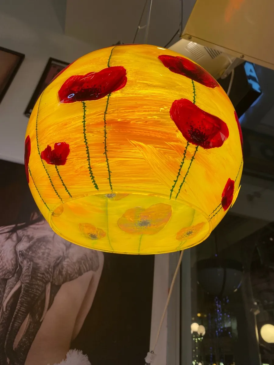 Lamp poppies handmade - Image 4