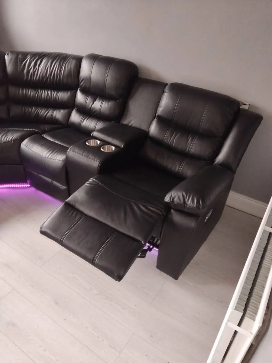 Athens Electric Reclining Corner Sofa With Speaker - Image 3