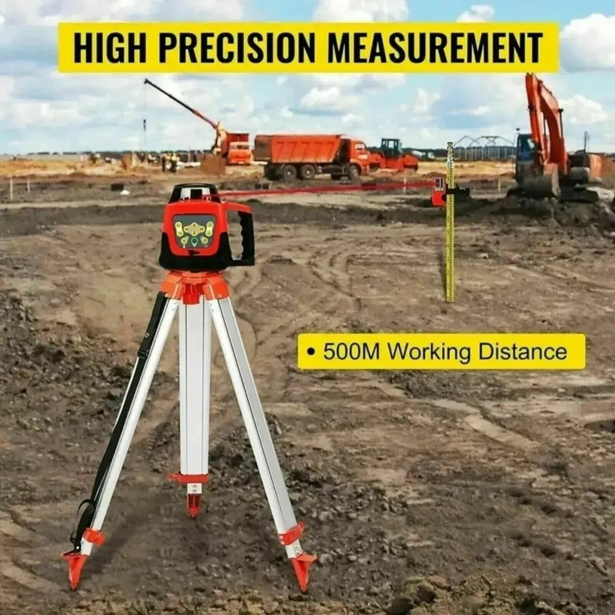 Laser Level 360° Rotary Self-Levelling 500m - Image 4