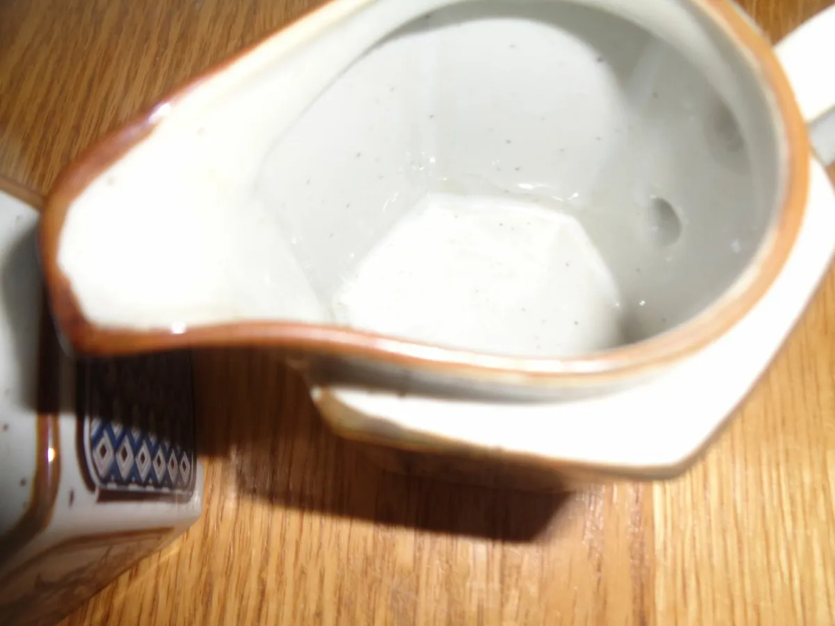 Ceramic Milk Jug and Sugar Bowl for Sale - Image 3