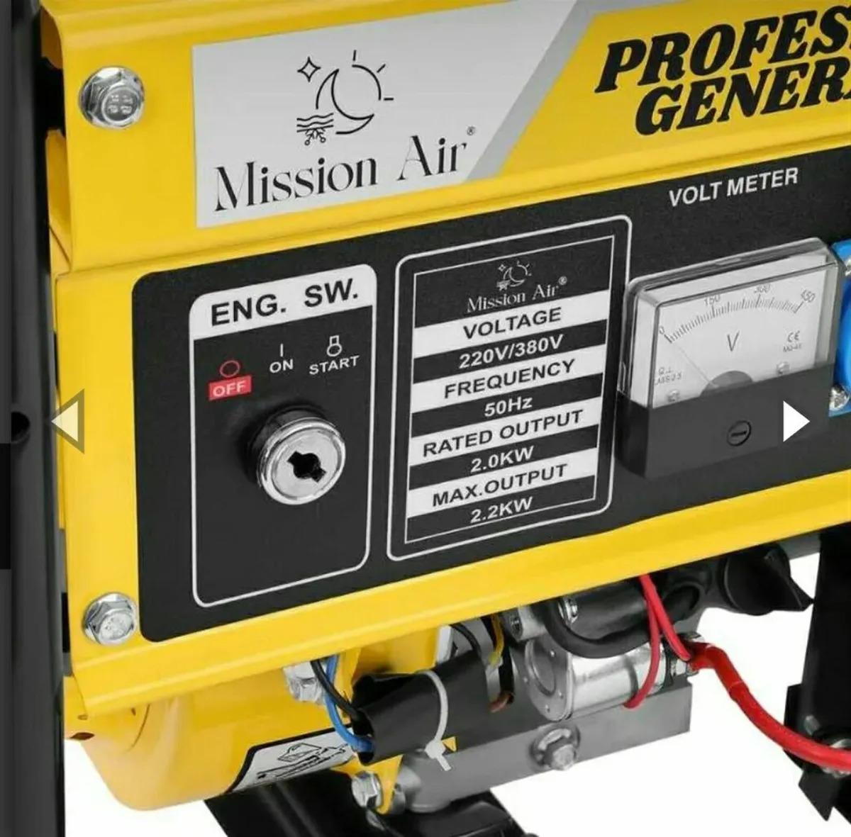 2.2KW generator/ 3-phase/ 6,5 hp/ 4-stroke/ petrol - Image 4