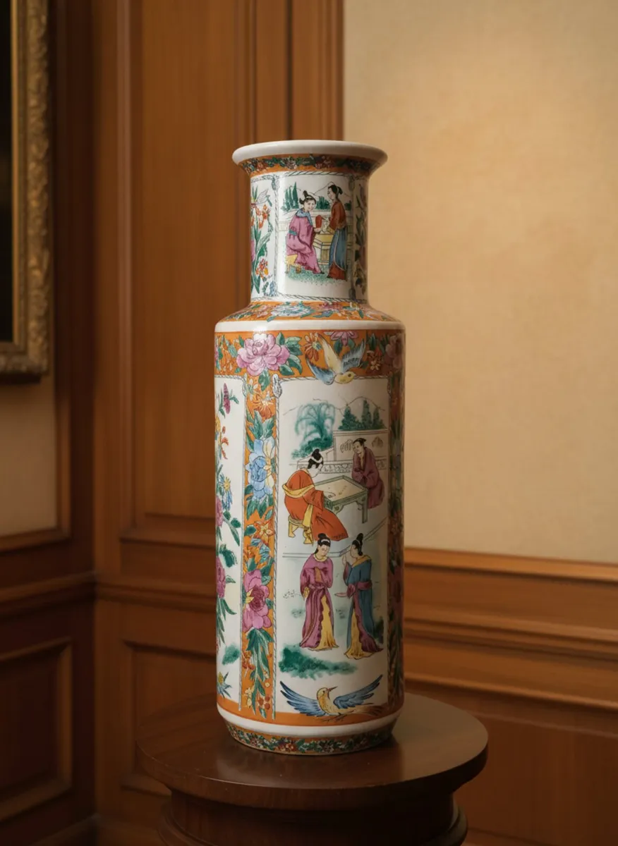Very tall vintage Japanese vase POSTAGE AVAILABLE