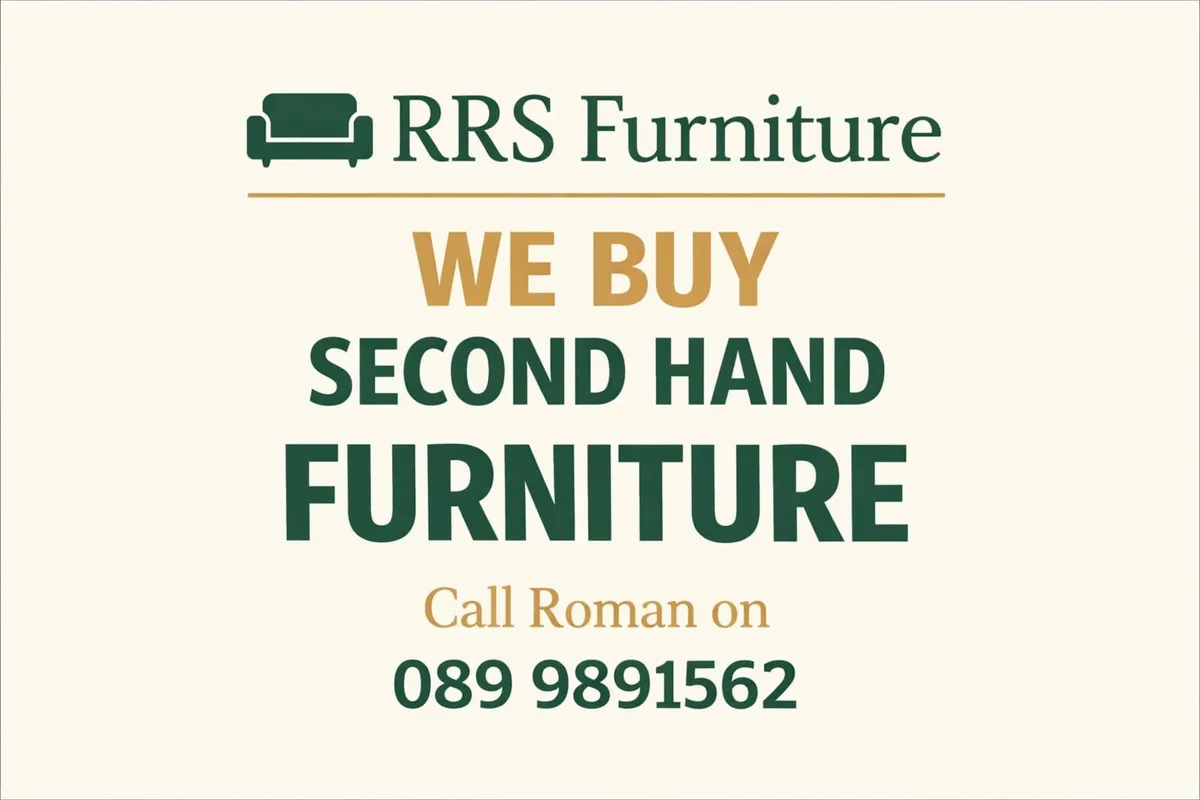 We buy second hand furniture