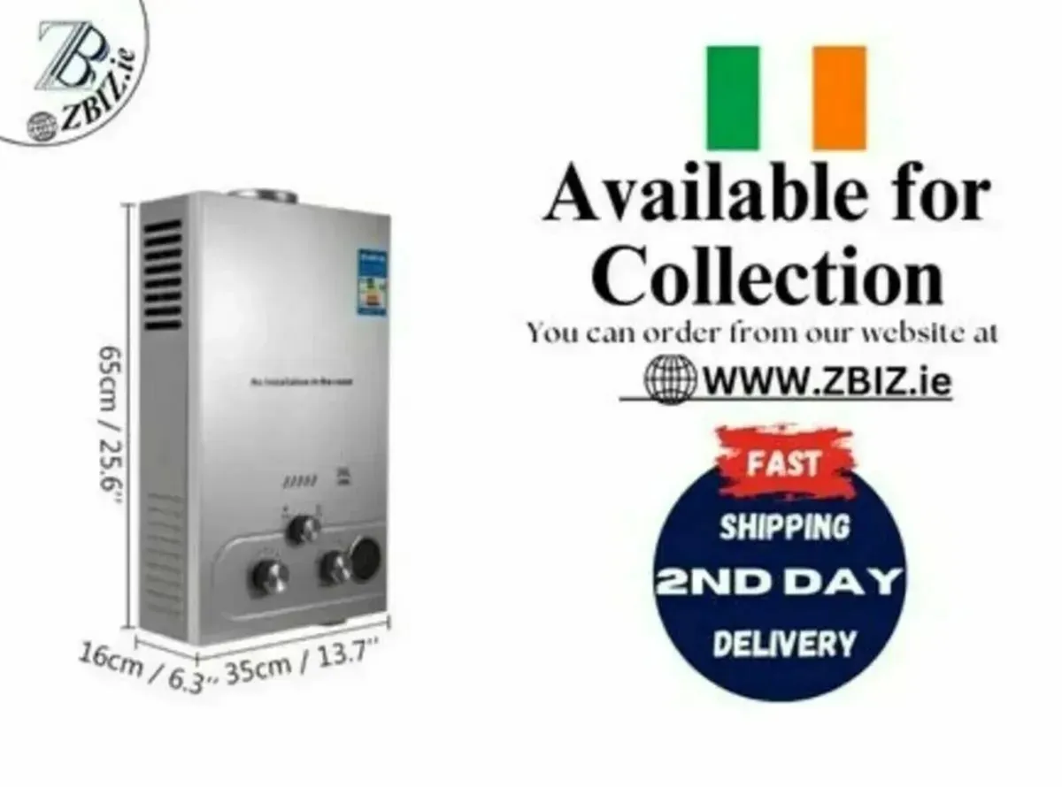 12L Tankless LPG Propane Gas Hot Water Caravan - Image 1