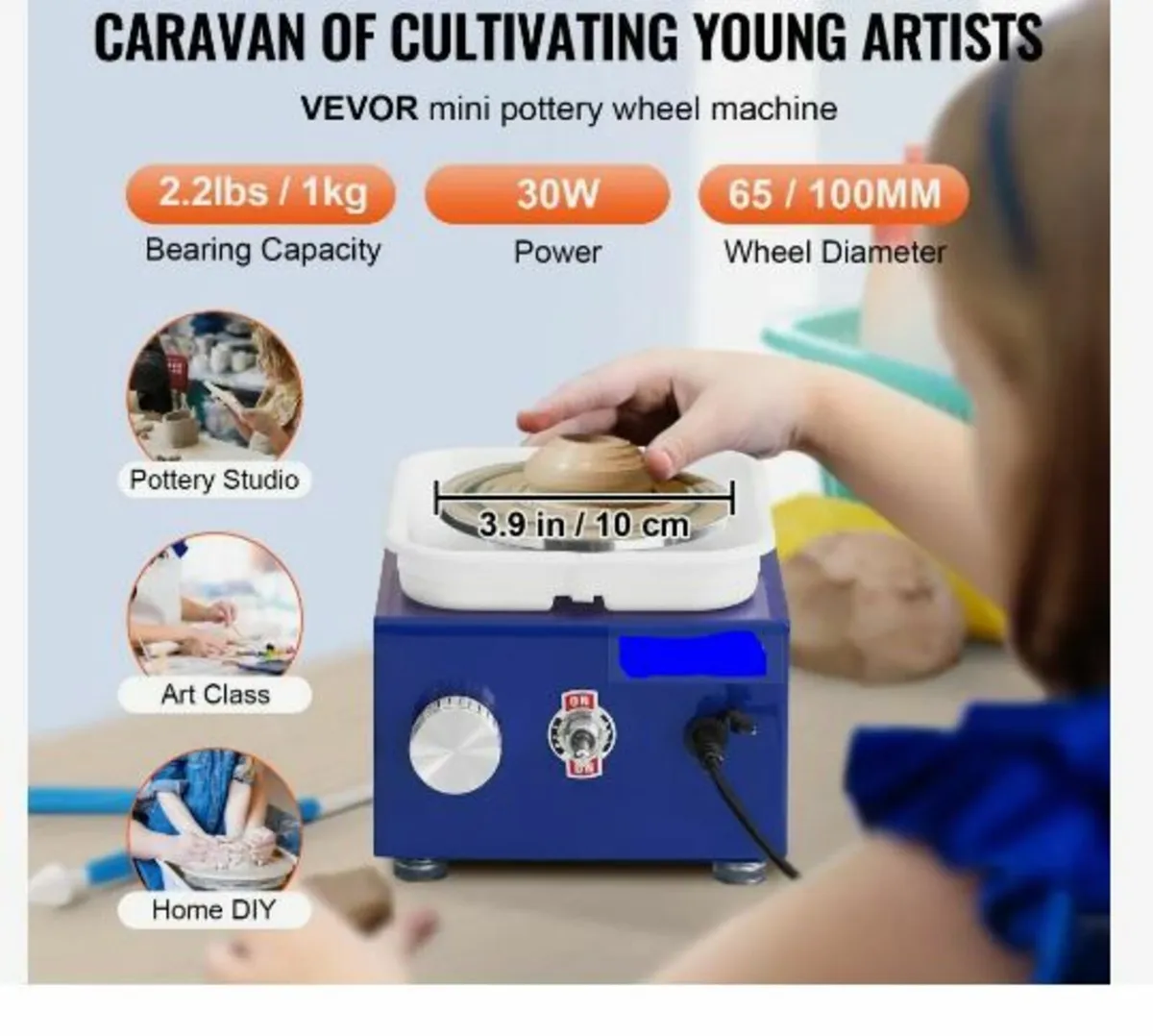 Pottery Wheel Mini Ceramic Wheel Sculpting Tools - Image 2