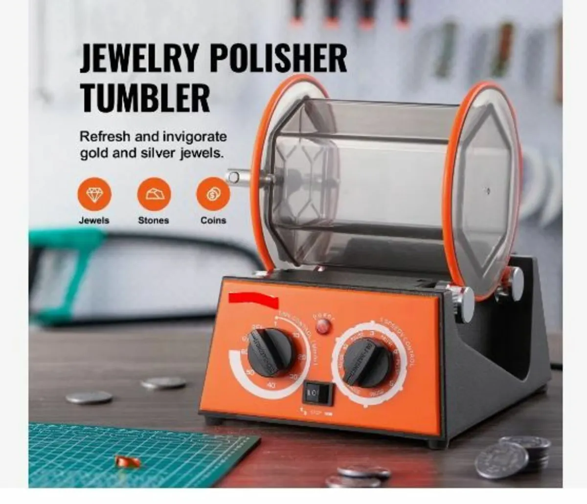 3kg Rotary Tumbler Surface Polisher Jewelry - Image 2