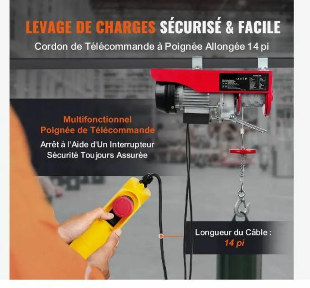 Electric Hoist, 249.5 kg Lifting Capacity - Image 2