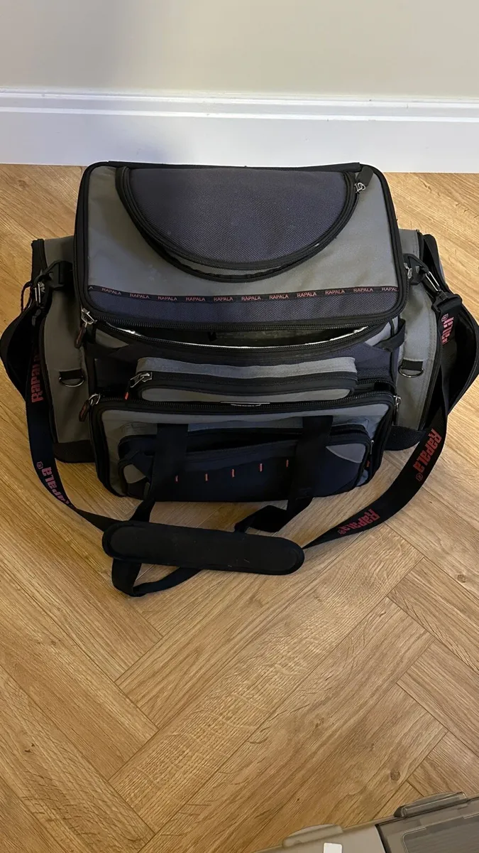 Large Rapala fishing bag boxes lures spinners - Image 1