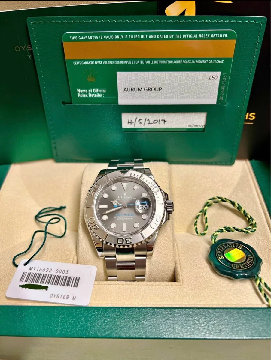 2017 Rolex Yacht-Master 116622 Rhodium Full Set - Image 1
