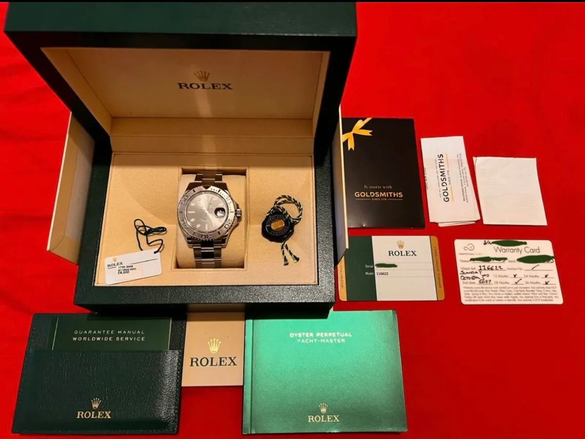 2017 Rolex Yacht-Master 116622 Rhodium Full Set - Image 3