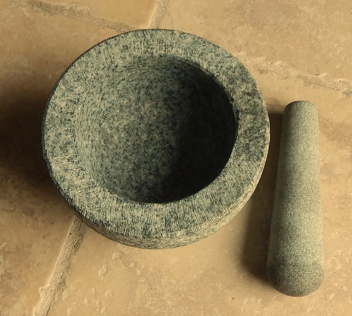 Natural Stone Mortar & Pestle - Image 2