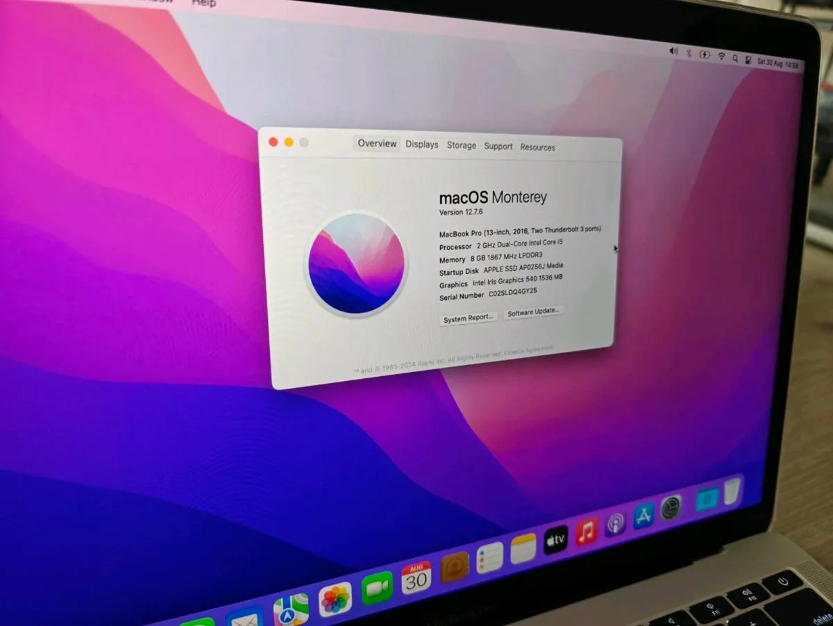 MacBook Pro 13” (Late 2016) – 8GB RAM / 256GB SSD - Image 3