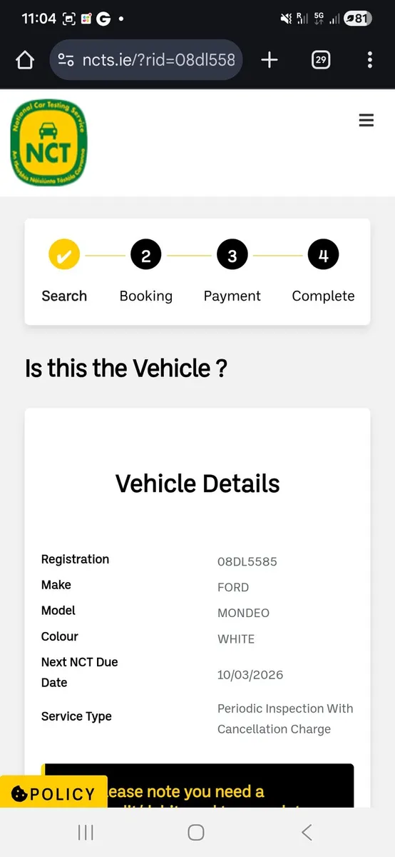 Ford Mondeo Zetec 1.8d Sale Donor Vehicle Parts - Image 3