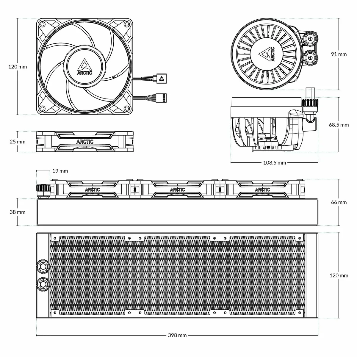 PC ARCTIC Multi Compatible All-in-One CPU Water Co - Image 3