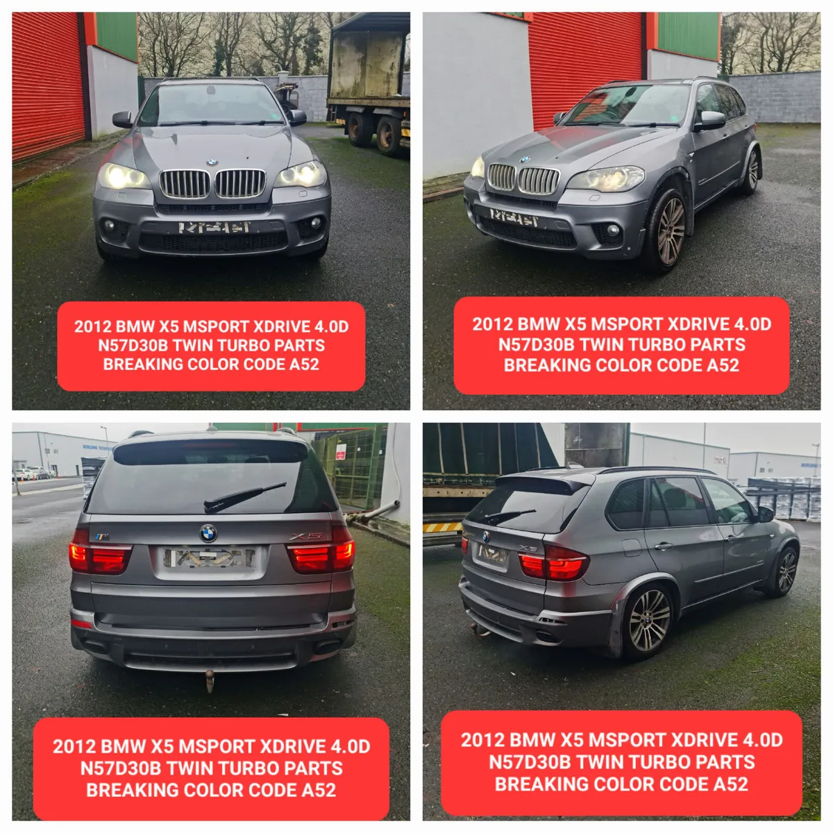 2012 BMW X5 4.0D E70 LCI MSPORT PARTS N57D30B A52 - Image 3