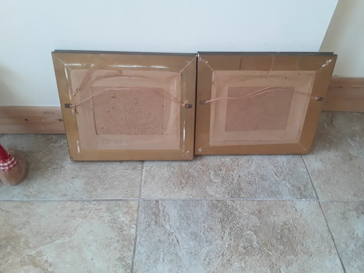 Two vintage pictures beautiful frames - Image 3