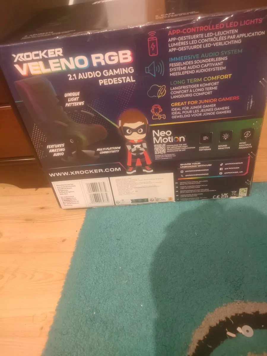 A never used X Rocker Veleno 2.1 Gaming Chair. - Image 3