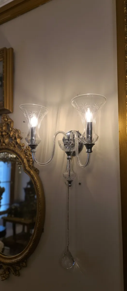 Preciosa crystal wall lights POSTAGE AVAILABLE