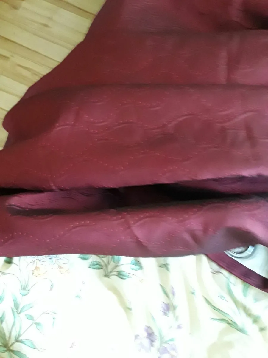 As new wine coloured eyelet drapes - Image 2