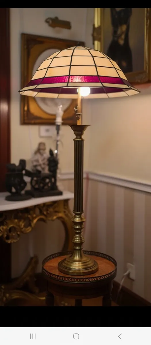 Very large brass lamp