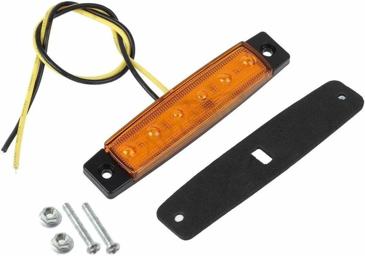 30pcs 12V 6 LED Red+White+Yellow Truck Trailer Sid - Image 1